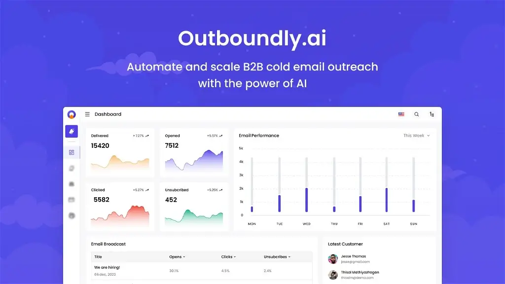 outboundly cold email outreach